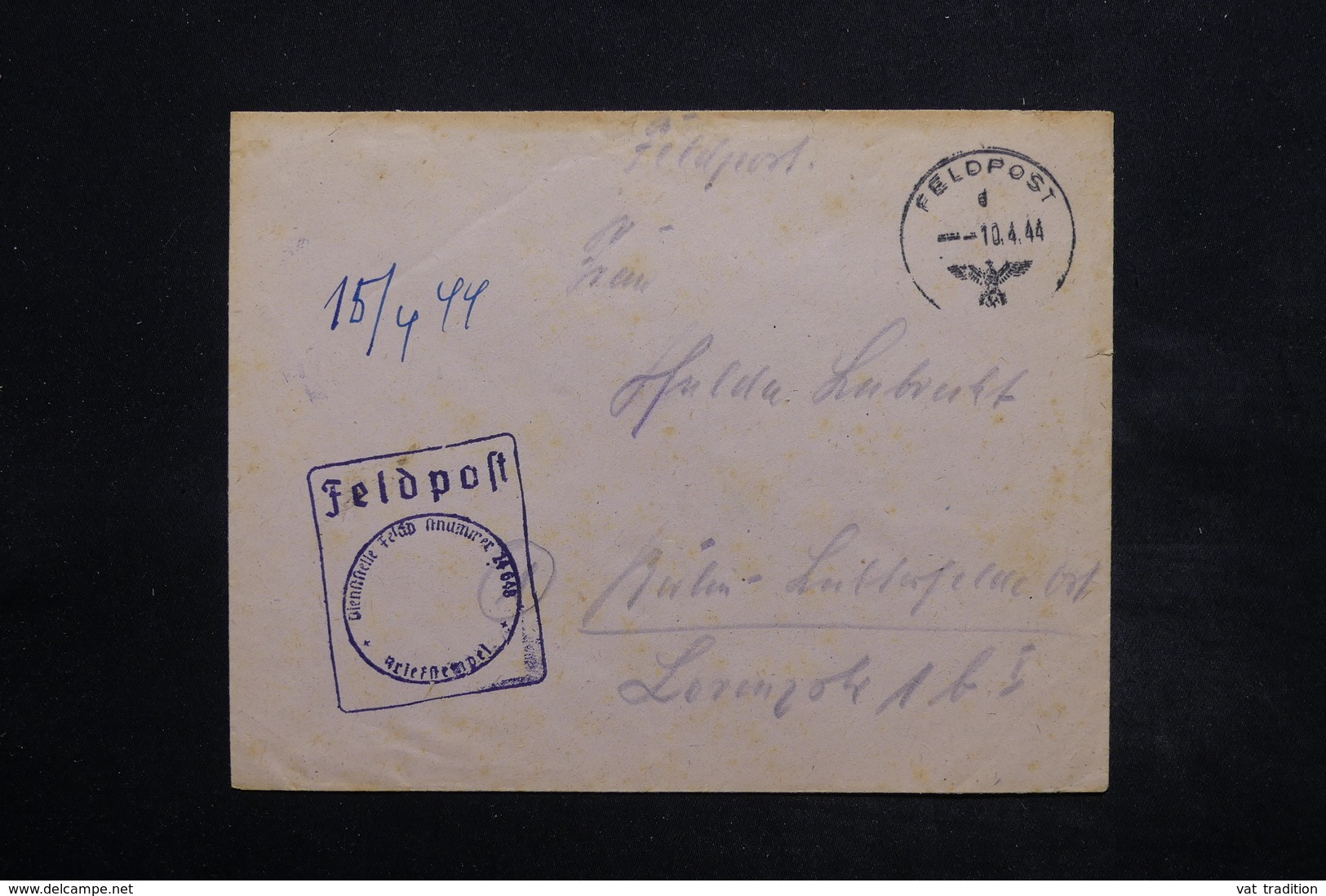 ALLEMAGNE - Enveloppe En Felpost D'un Soldat En 1944 , à Voir Pour Spécialiste - L 25027 - Lettres & Documents