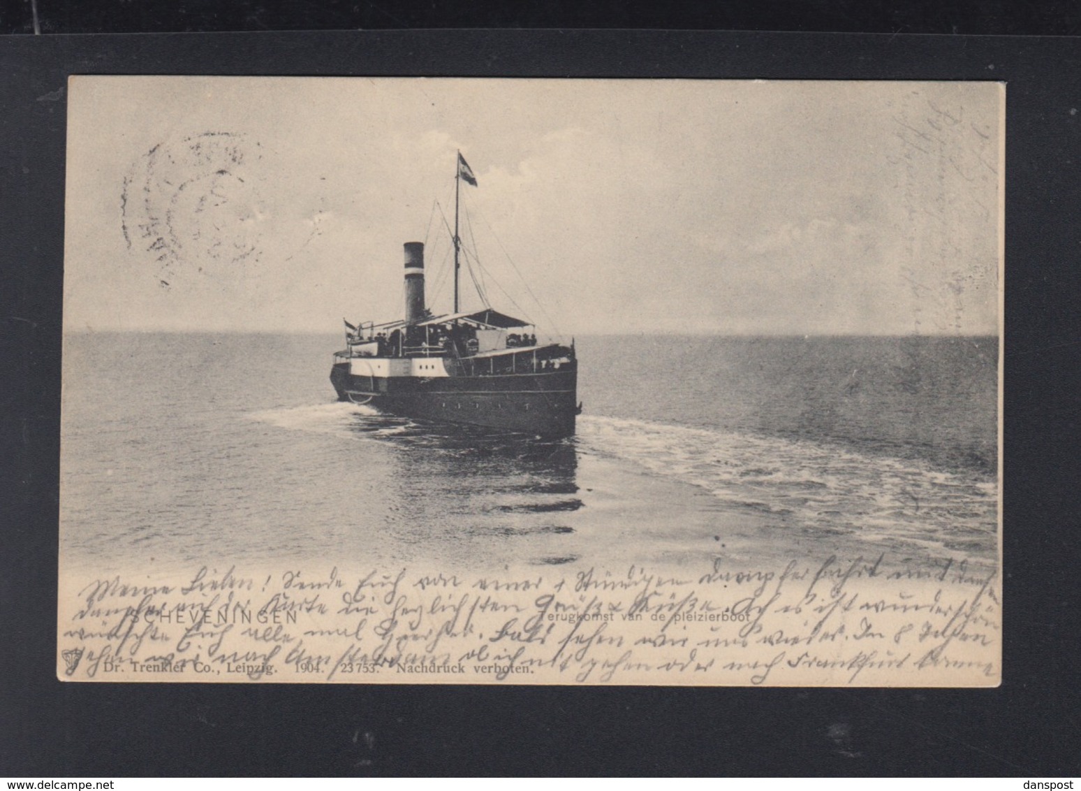 Niederlande AK Damfer Scheveningen 1905 - Dampfer