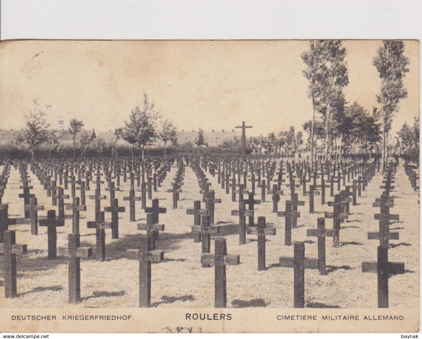 BELG171  ~~  ROULERS  ~~  CIMETIERE MILITAIRE ALLEMAND  ~~  DEUTSCHER KRIEGER FRIEDHOF  ~  1931 - Roeselare