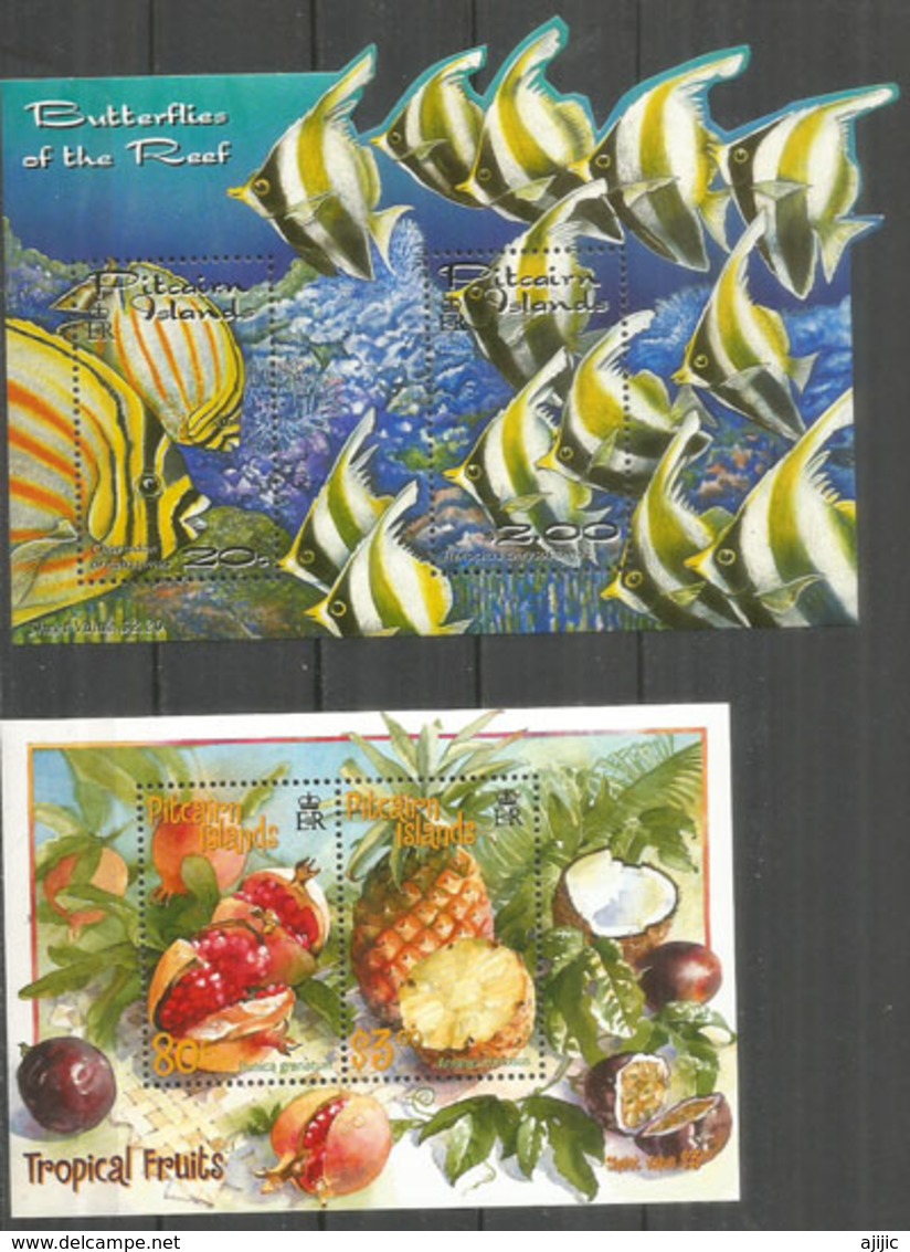 Année Complète 2001,  25 Timbres + 2 Blocs-feuillets Neufs **  Côte  85,00 € EUR . Deux Photos - Pitcairn