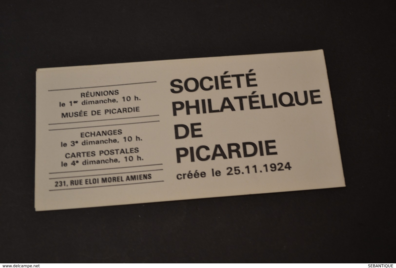 Mini Calendrier 1980 La Malle Poste Société Philatélique De Picardie - Petit Format : 1971-80