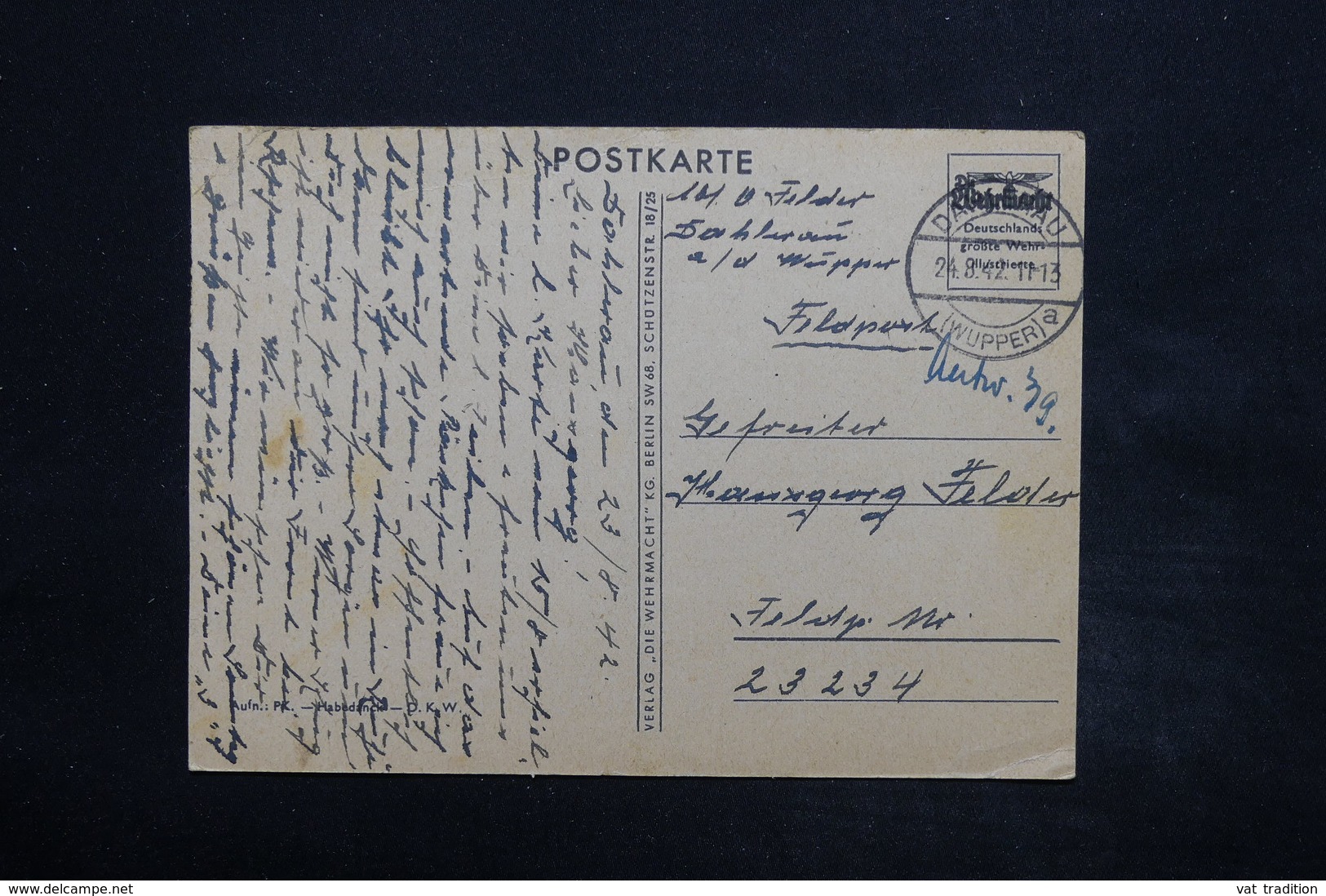 ALLEMAGNE - Carte Postale ( Cavalerie ) En Feldpost En 1942 Pour Un Soldat  - L 25037 - Lettres & Documents