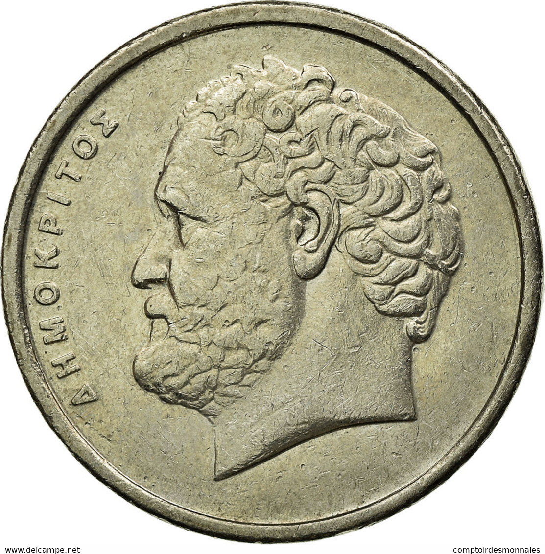 Monnaie, Grèce, Democritus, 10 Drachmes, 1992, TTB, Copper-nickel, KM:132 - Grèce