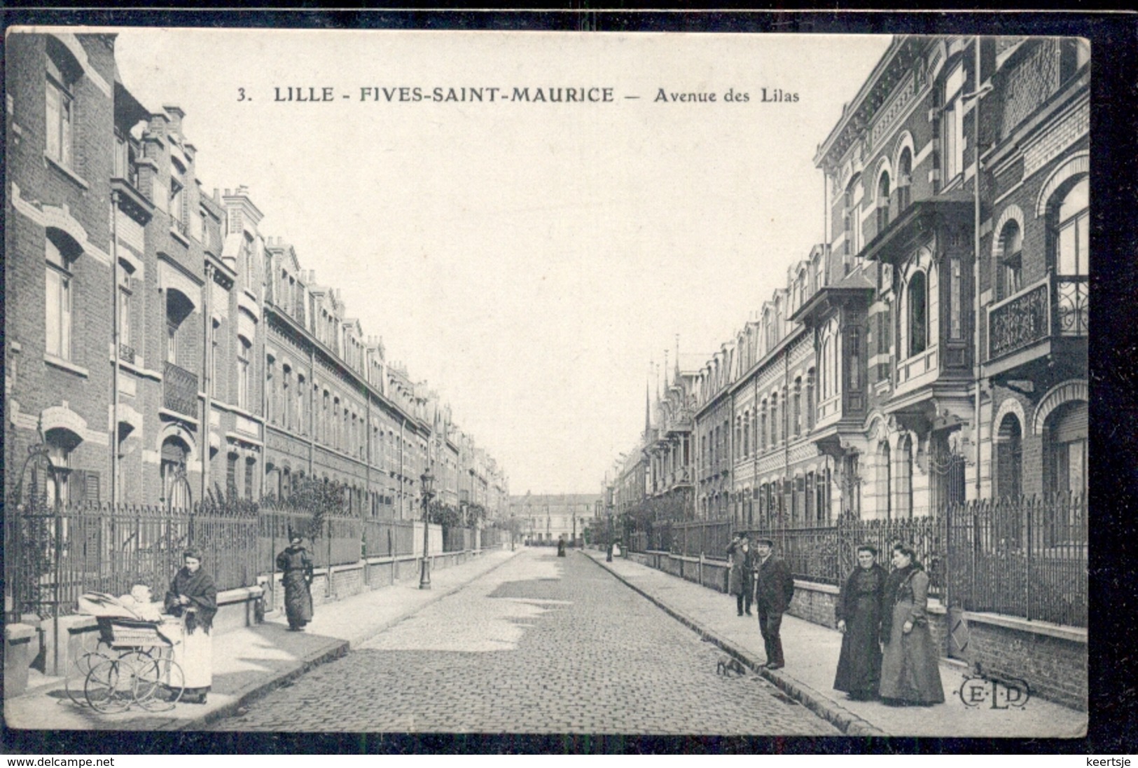 Frankrijk France - Lille - Fives Saint Maurice - Avenue Des Lilas - 1915 - Andere & Zonder Classificatie