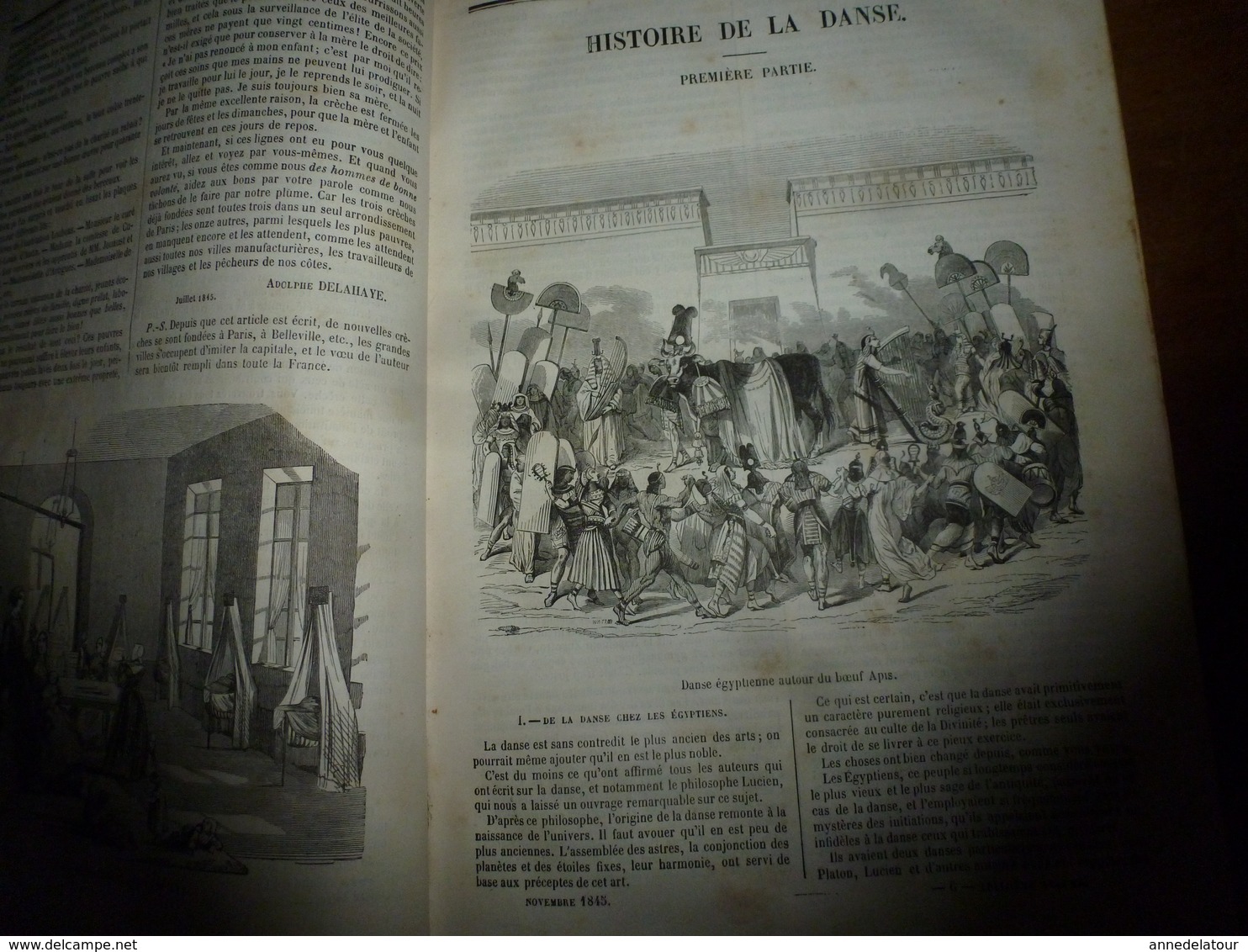 1845-46 MUSEE DES FAMILLES:Histoire de la danse;Histoire des poupées,des marionnettes;Tanger;Venise;Peintre Apelles ;etc