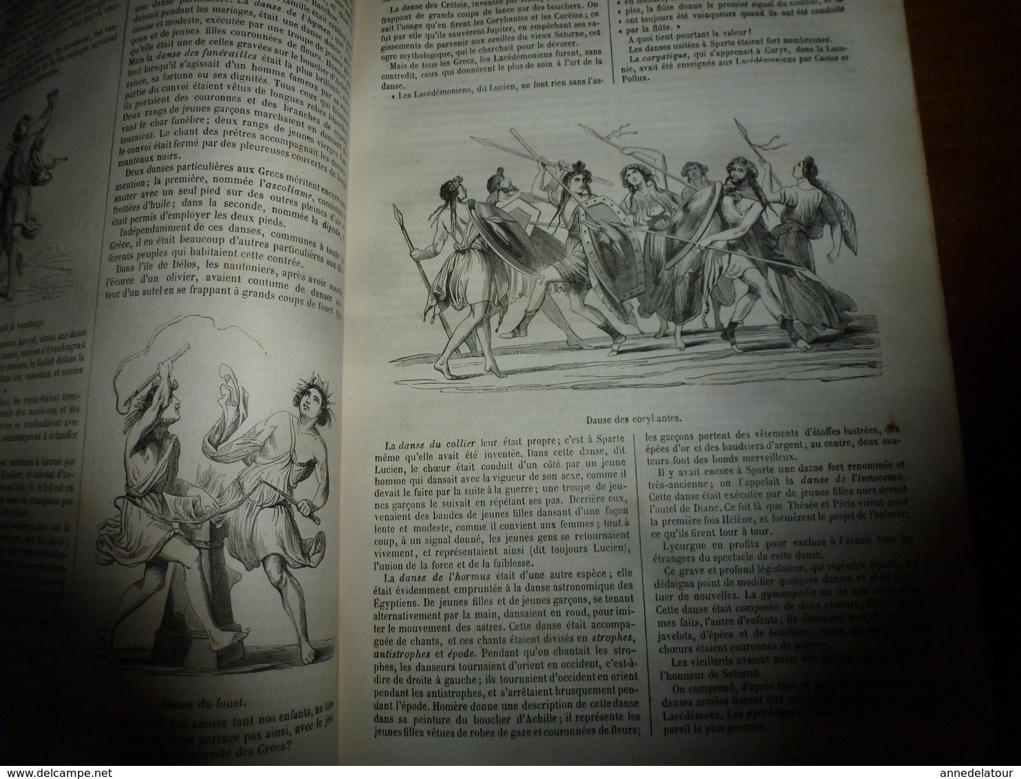 1845-46 MUSEE DES FAMILLES:Histoire de la danse;Histoire des poupées,des marionnettes;Tanger;Venise;Peintre Apelles ;etc