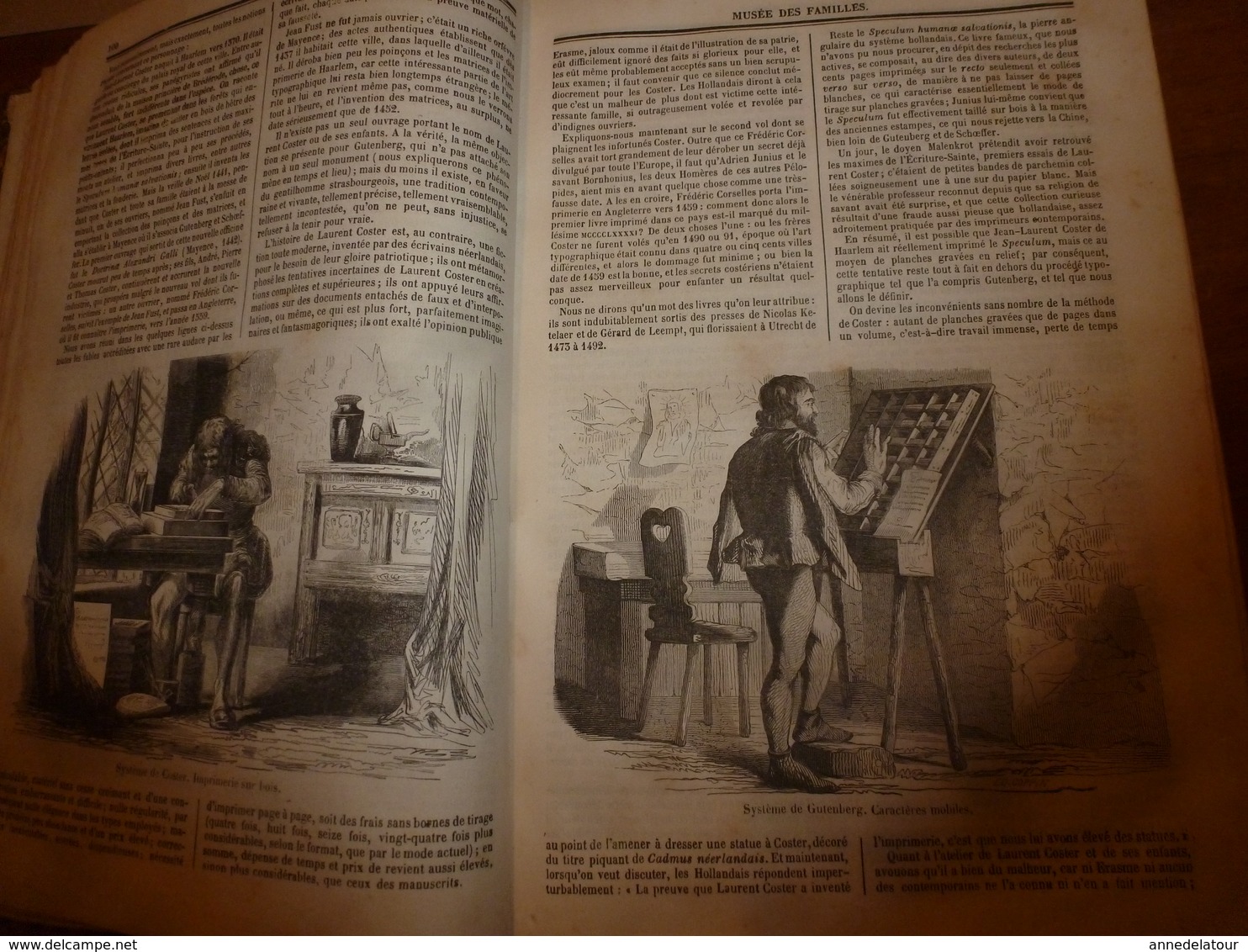 1845-46 MUSEE DES FAMILLES:Histoire de la danse;Histoire des poupées,des marionnettes;Tanger;Venise;Peintre Apelles ;etc