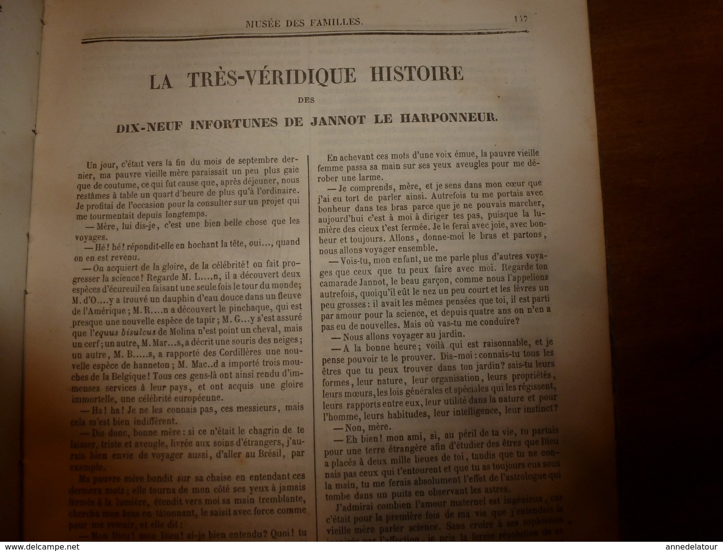 1845-46 MUSEE DES FAMILLES:Histoire de la danse;Histoire des poupées,des marionnettes;Tanger;Venise;Peintre Apelles ;etc