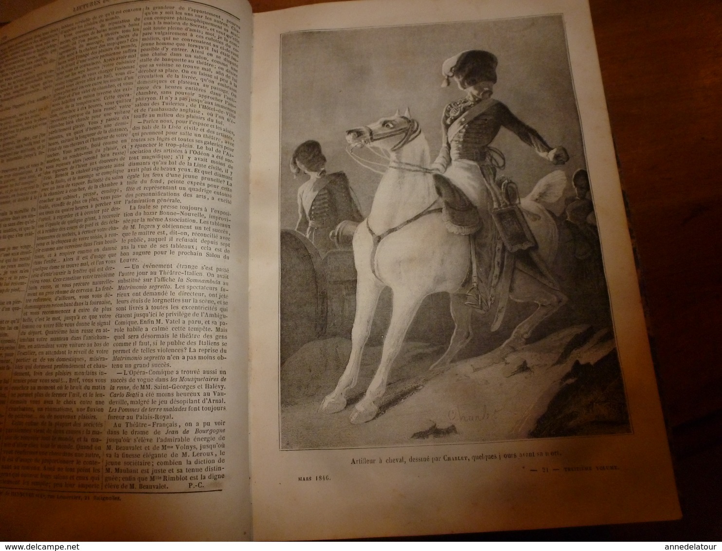 1845-46 MUSEE DES FAMILLES:Histoire de la danse;Histoire des poupées,des marionnettes;Tanger;Venise;Peintre Apelles ;etc