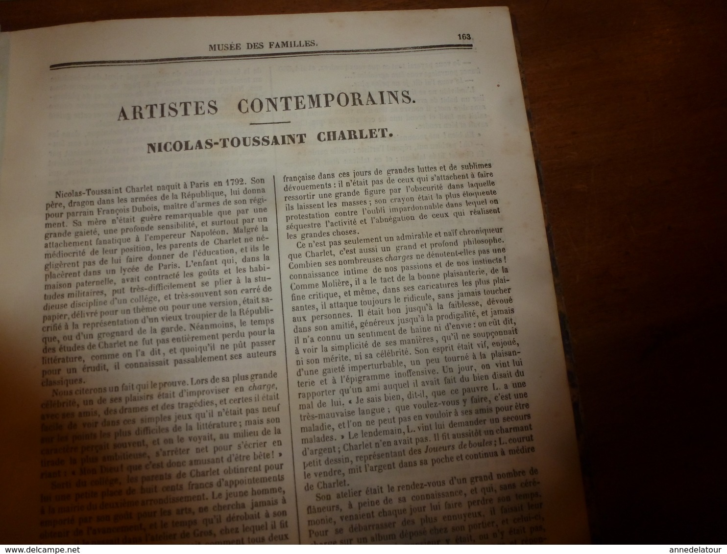 1845-46 MUSEE DES FAMILLES:Histoire de la danse;Histoire des poupées,des marionnettes;Tanger;Venise;Peintre Apelles ;etc