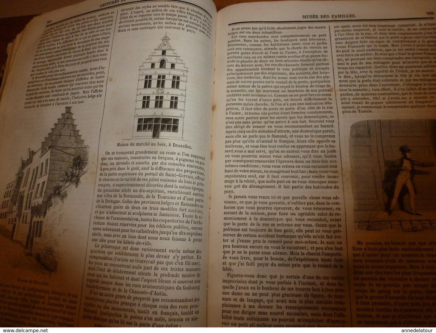 1845-46 MUSEE DES FAMILLES:Histoire de la danse;Histoire des poupées,des marionnettes;Tanger;Venise;Peintre Apelles ;etc