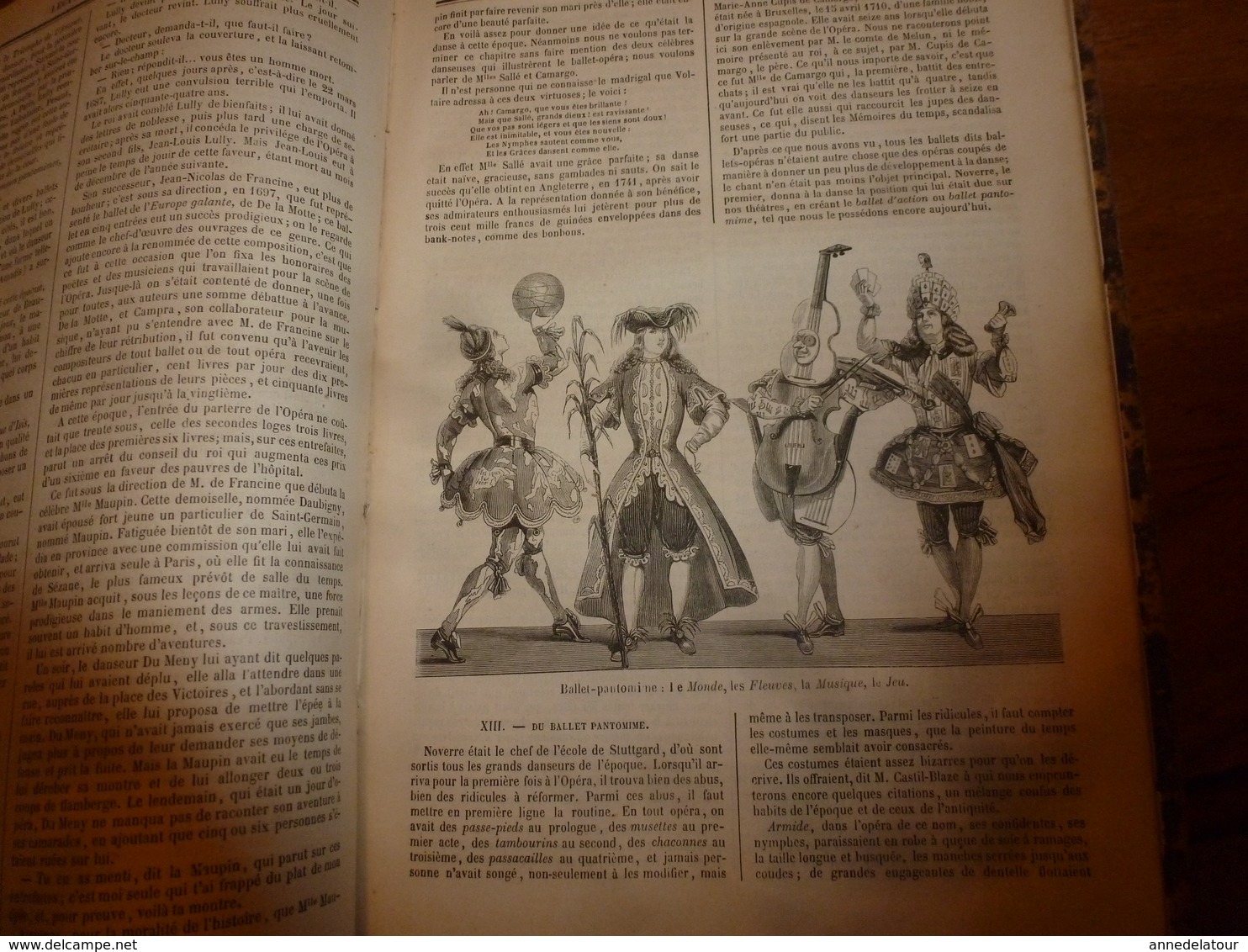 1845-46 MUSEE DES FAMILLES:Histoire de la danse;Histoire des poupées,des marionnettes;Tanger;Venise;Peintre Apelles ;etc