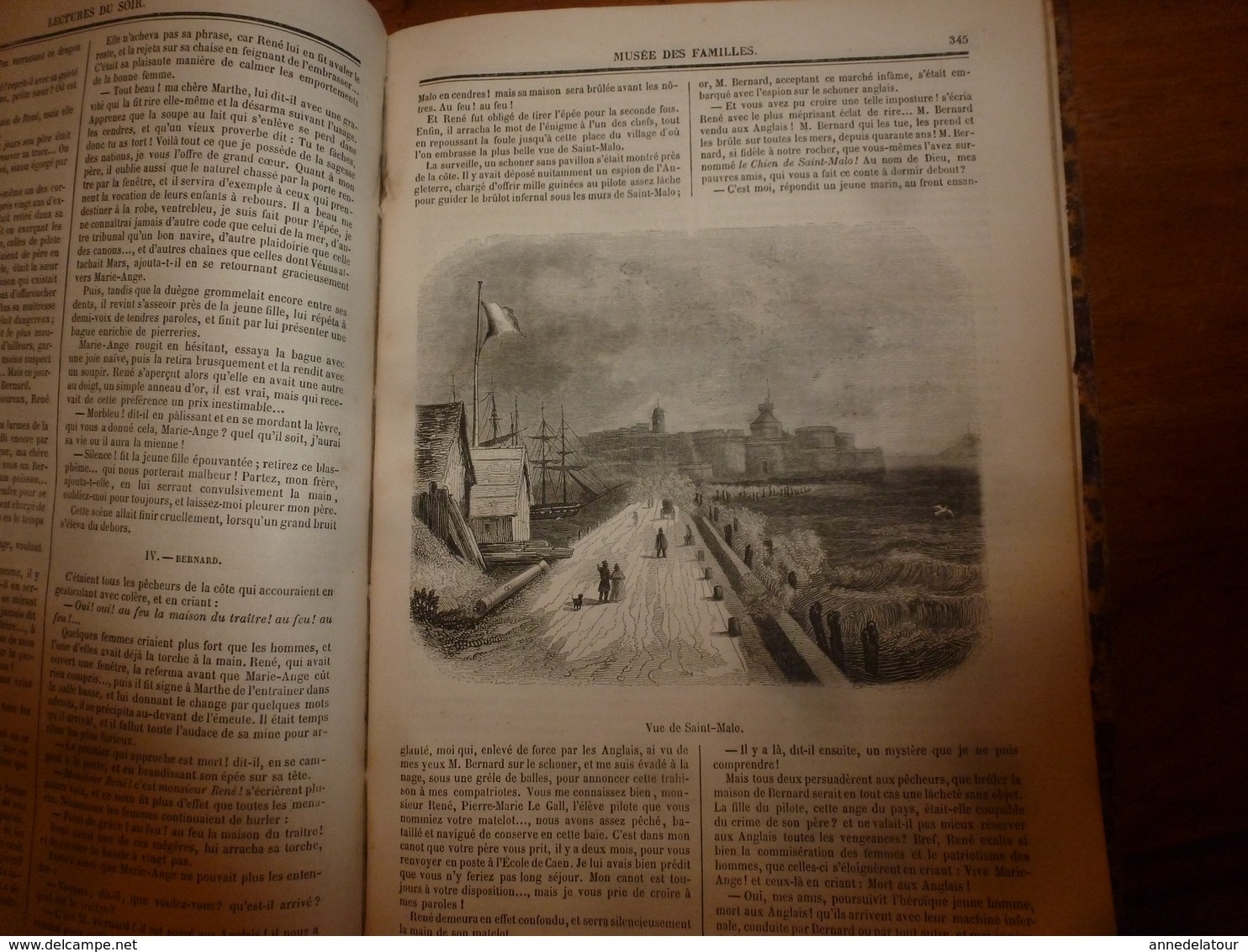 1845-46 MUSEE DES FAMILLES:Histoire de la danse;Histoire des poupées,des marionnettes;Tanger;Venise;Peintre Apelles ;etc