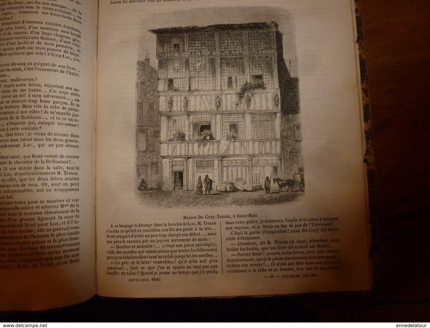 1845-46 MUSEE DES FAMILLES:Histoire de la danse;Histoire des poupées,des marionnettes;Tanger;Venise;Peintre Apelles ;etc