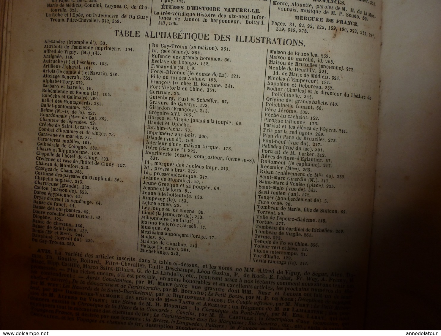 1845-46 MUSEE DES FAMILLES:Histoire de la danse;Histoire des poupées,des marionnettes;Tanger;Venise;Peintre Apelles ;etc