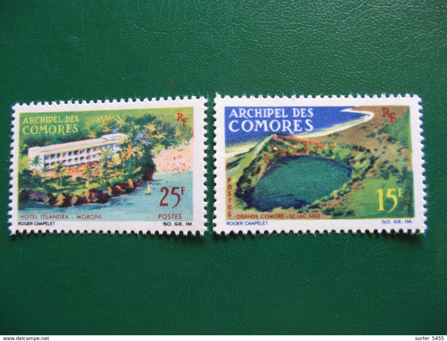 COMORES YVERT POSTE ORDINAIRE N° 39/40 TIMBRES NEUFS** LUXE COTE 3,10 EUROS - Unused Stamps