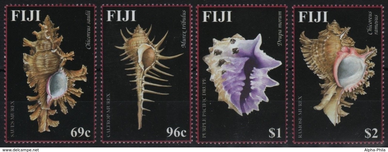 Fidschi 2002 - Mi-Nr. 1010-1013 ** - MNH - Meeresschnecken / Marine Snails - Fiji (1970-...)