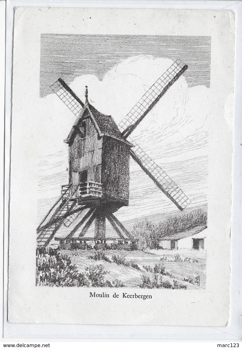 KEERBERGEN :GROOT FORMAAT-MOLEN-MOULIN-WINDMOLEN- - Moulins à Vent