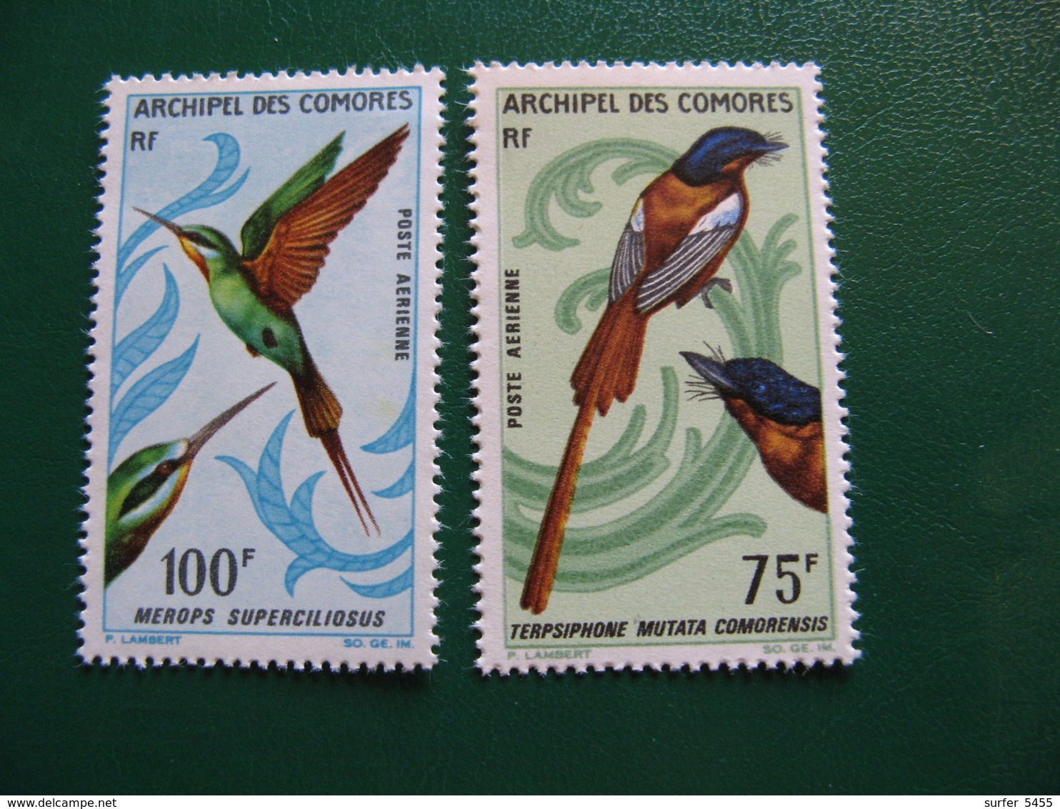 COMORES YVERT POSTE AERIENNE N° 20/21 TIMBRES NEUFS** LUXE COTE 27,00 EUROS - Ungebraucht