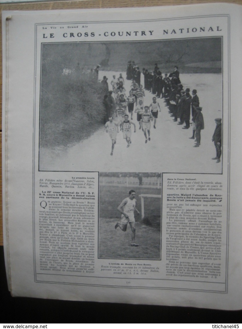 1910 RUGBY : FRANCE ANGLETERRE/ROUGIER AU DESSUS DE LA MEDITERRANEE/FARMAN RECORD VOL AVEC PASSAGERS