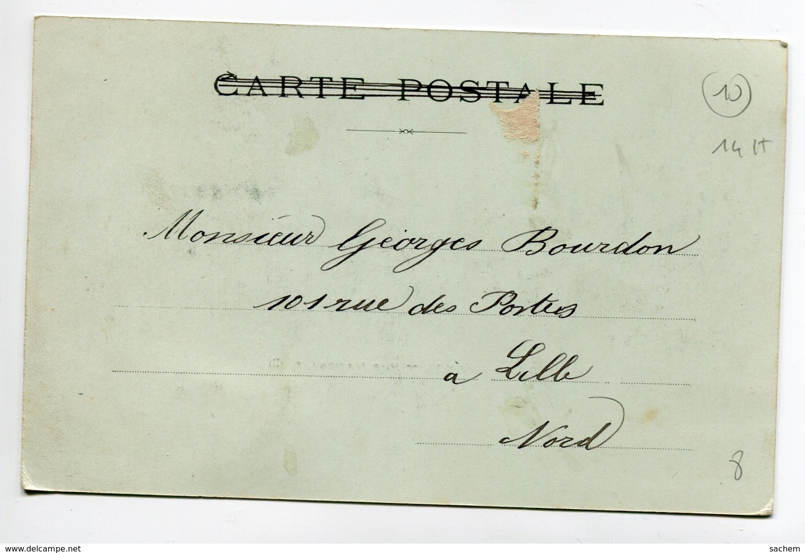 10 BAR Sur AUBE Paysan Et Sa Cariolle Cheval Rue Nationale 1902 écrite Timb  Dos Non Divisé   D04 2019 - Bar-sur-Aube