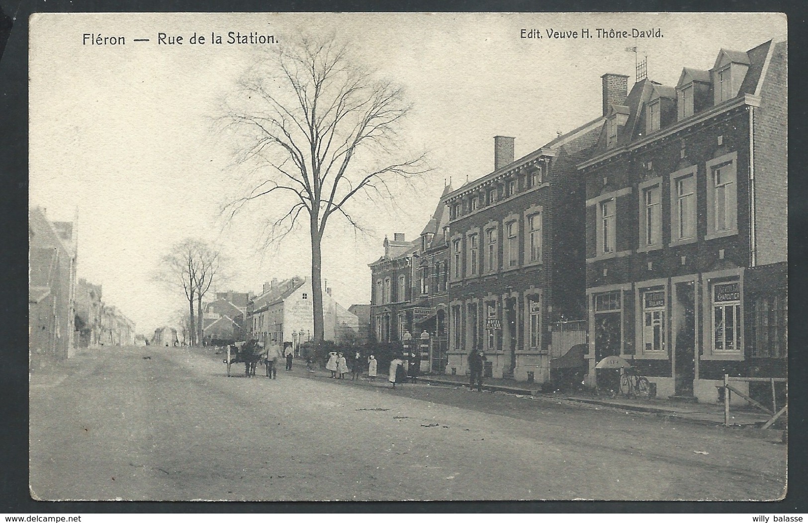 +++ CPA - FLERON - Rue De La Station - Café Estaminet Billard   // - Fléron