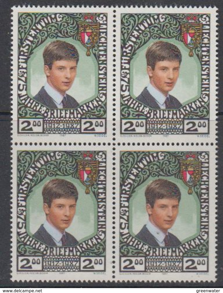 Liechtenstein 1987 75J. Liechtensteinische Briefmarken 1v Bl Of 4 ** Mnh (42150E) - Nuevos