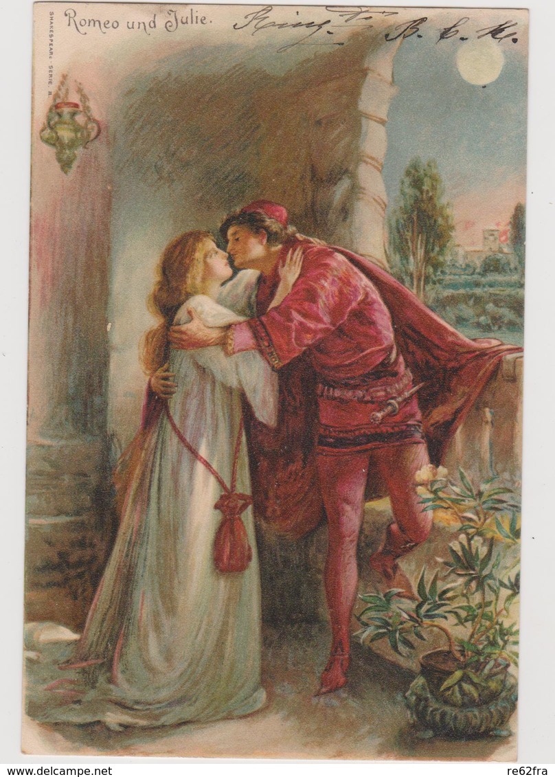 Cartolina Illustrata John H. BACON, "Romeo E Giulietta", Della Serie Shakespeare N.2  - F.p.  - Fine '1800 - Altri & Non Classificati