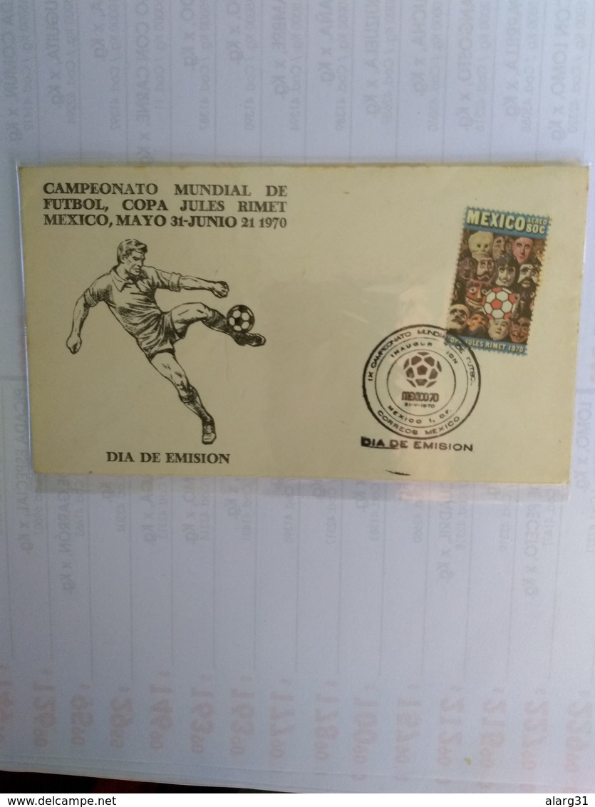 Mexico Two Fdc 2 ND SET World Cup 1970 - 1970 – Mexique