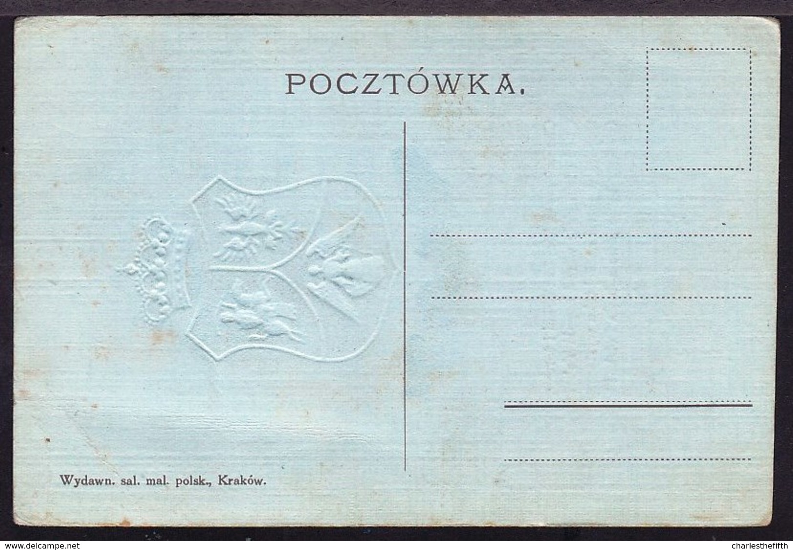 POLAND - POLOGNE -- Armoiries - NIE ZGINELA POLSKA ! RARE ! CARTE GAUFREE - EMBOSSED CARD - Pologne