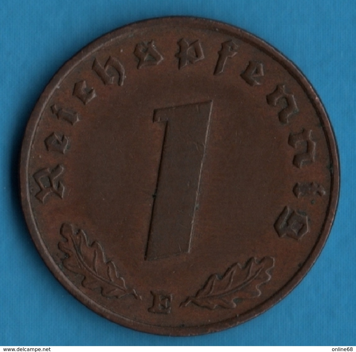 DEUTSCHES REICH LOT 2x 1 REICHSPFENNIG  1938 A+E KM# 89 (svastika) - 1 Reichspfennig