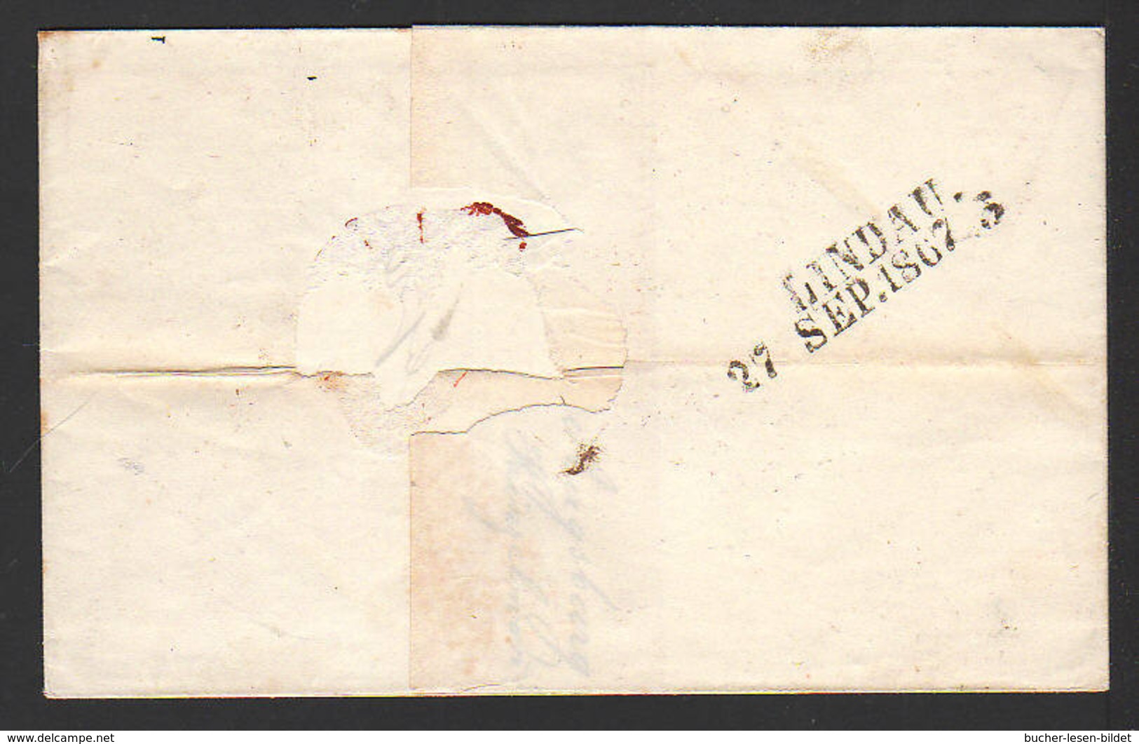 1867 - 6 Kr. Auf Brief "Charge" Ab Augsburg Nach Lindau - Autres & Non Classés