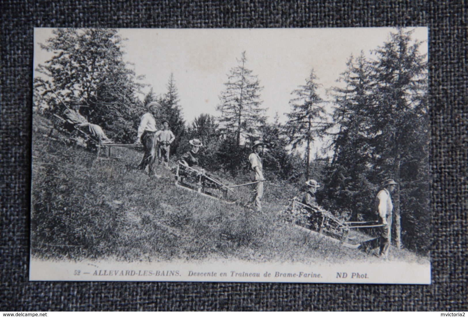 ALLEVARD LES BAINS - Descente En Traîneau De Brame Farine. - Barraux