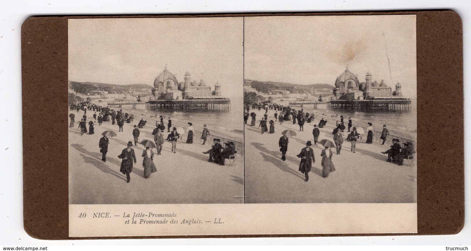 10 - NICE - La Jetée-promenade Et La Promenade Des Anglais - Stereoscopio