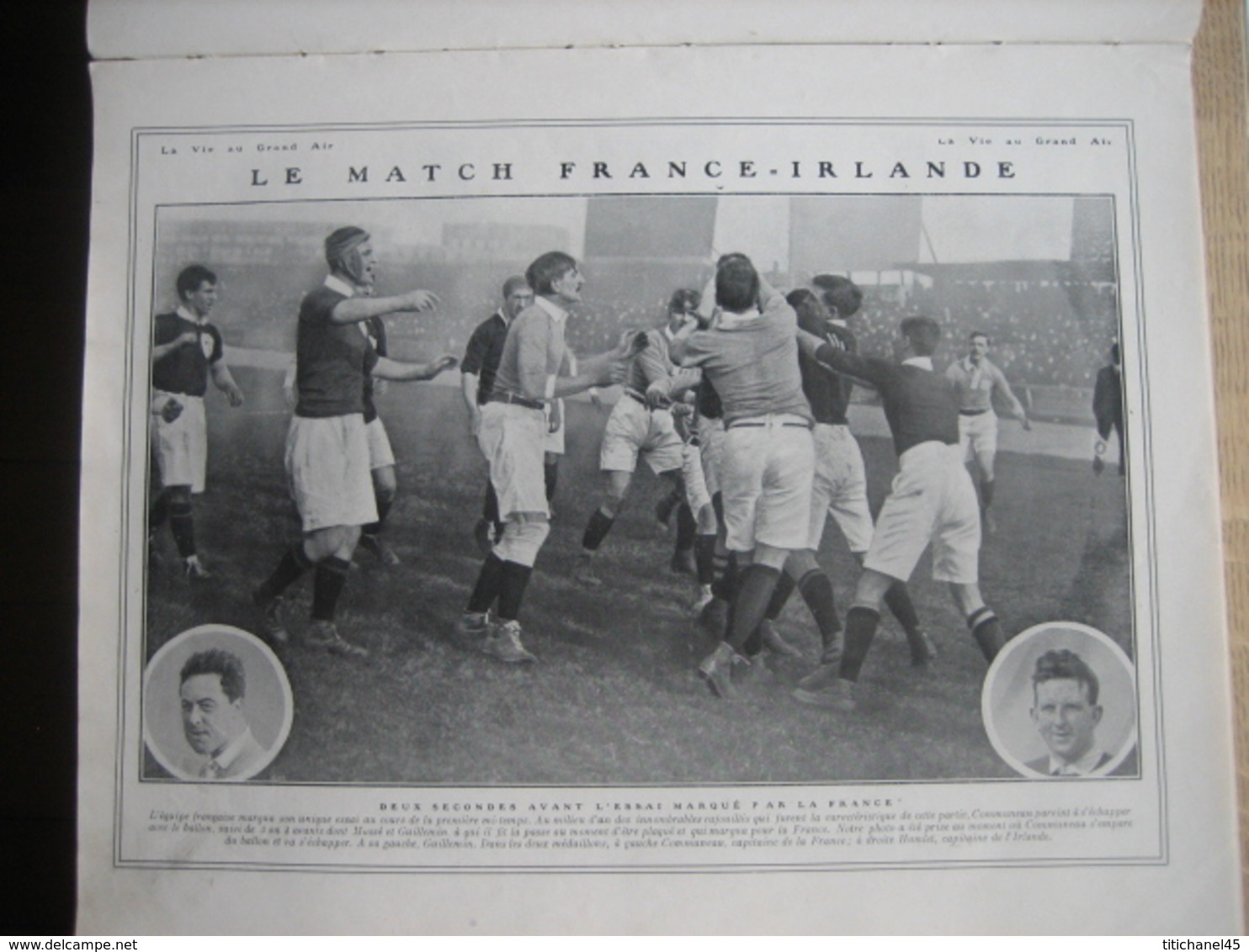 1910 RUGBY FRANCE-IRLANDE/HENRI FARMAN/CYCLISME : PARIS ROUBAIX - MEETING PARC DES PRINCES/ HOCKEY : FRANCE-ANGLETERRE