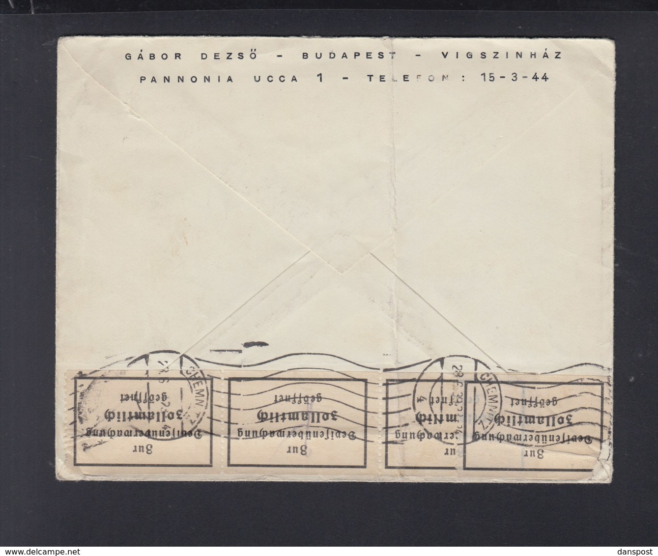 Hungary Cover 1939 To Germany Censor - Briefe U. Dokumente