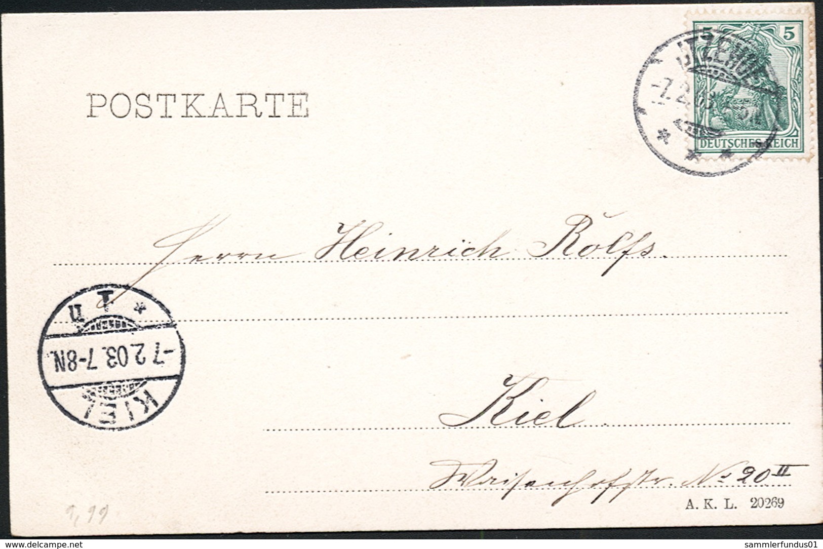 AK/CP Itzehoe  Paaschburg  Gel./circ. 1903  Erhaltung/Cond.  1- / 2  Nr. 00634 - Itzehoe
