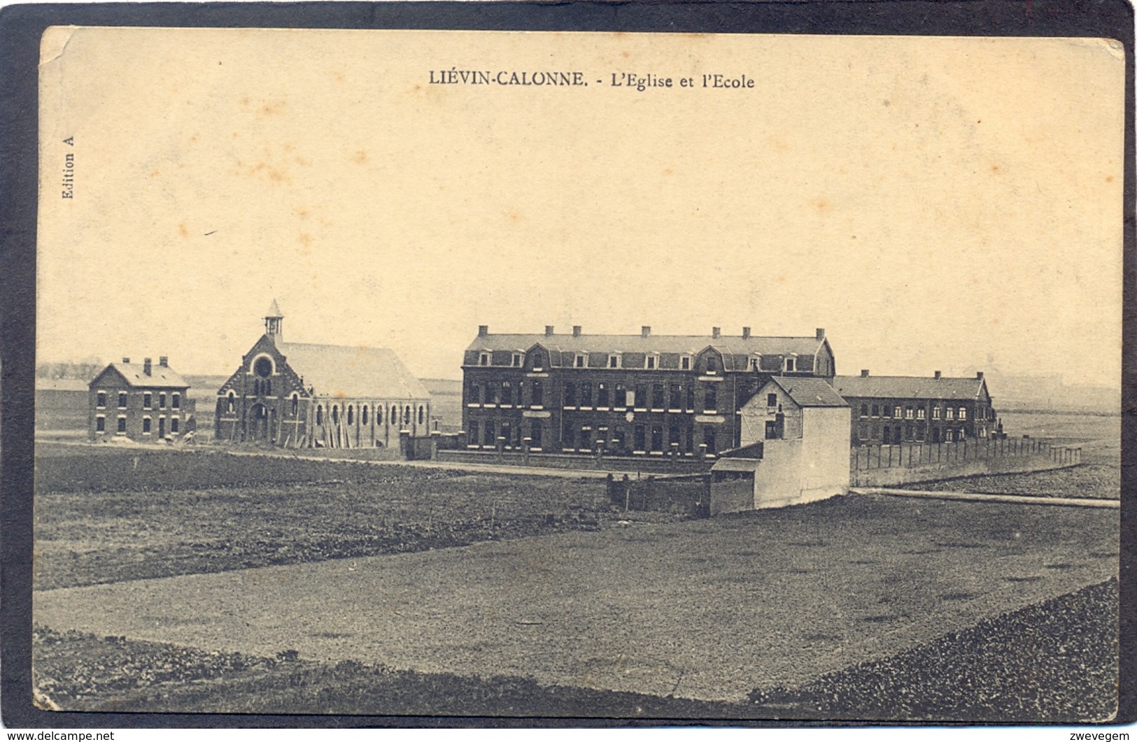 LIÉVIN-CALONNE - L'Eglise Et L'Ecole - Lievin