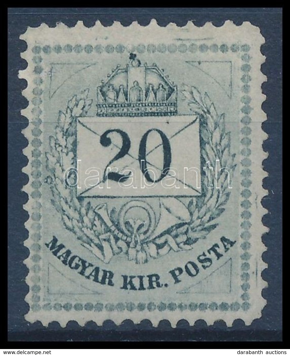 ** 1874 20kr (290.000) (apró Gumihiba / Small Gum Disturbance) - Other & Unclassified