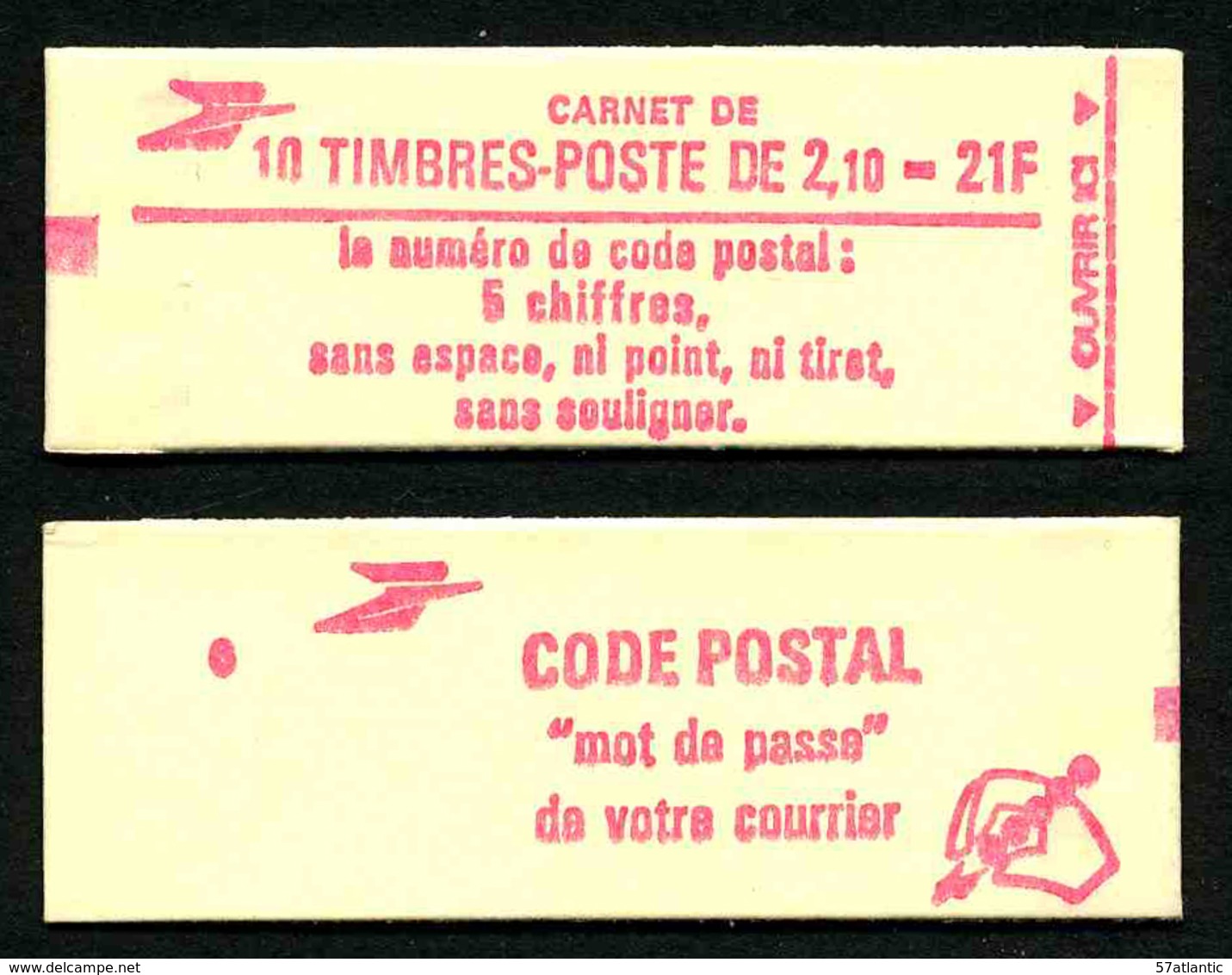 FRANCE - CARNET YT 2319-C1 - FERME - DATE - Gomme Brillante - Confectionneuse 6 - Autres & Non Classés