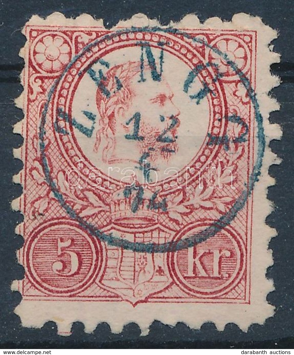 O 1871 Réznyomat 5kr Kék ,,ZENGG' (Gudlin 600 Pont) - Autres & Non Classés