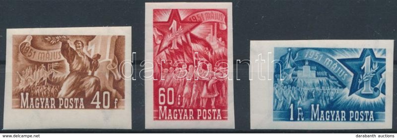 * 1951 Május 1 Vágott Sor (9.000) - Otros & Sin Clasificación