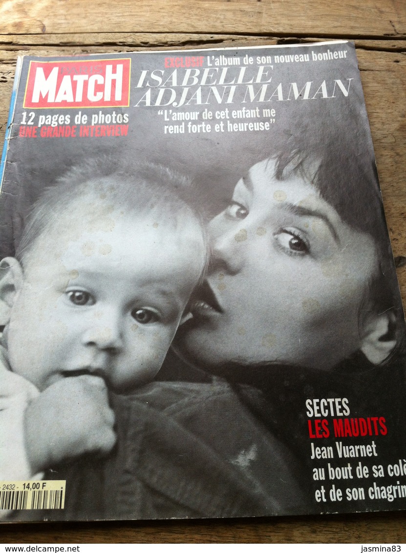 Paris Match Du 4 Janvier 1996 :Isabelle Adjani Maman - Informations Générales
