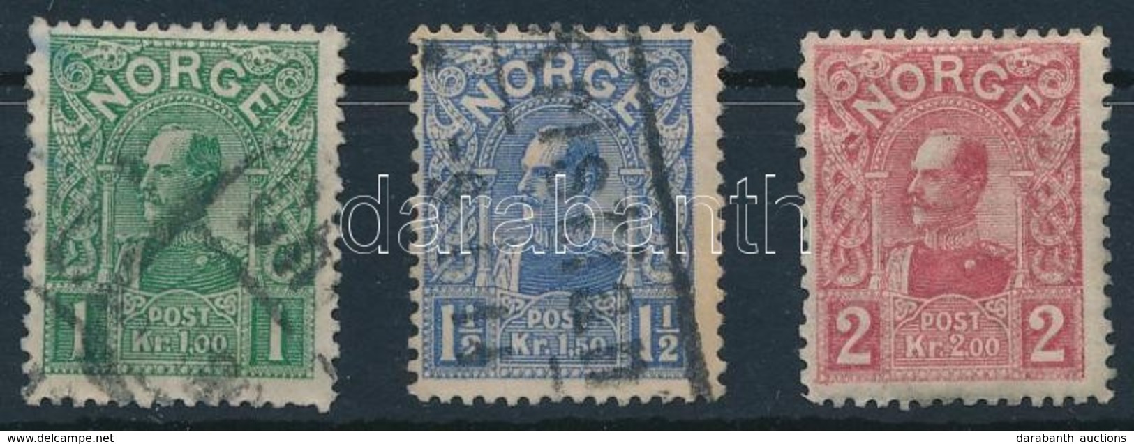 * O Norvégia 1909 Mi 72-74(** Mi EUR 610,-) - Otros & Sin Clasificación