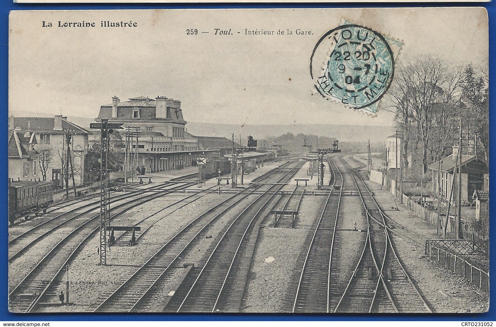 TOUL    Intérieur De La Gare     écrite En 1904 - Toul