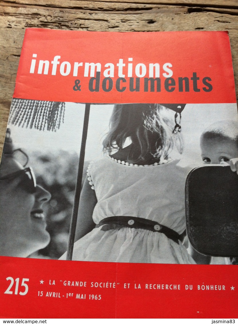 Informations & Documents 15 Avril-1er Mai 1965 - Informations Générales