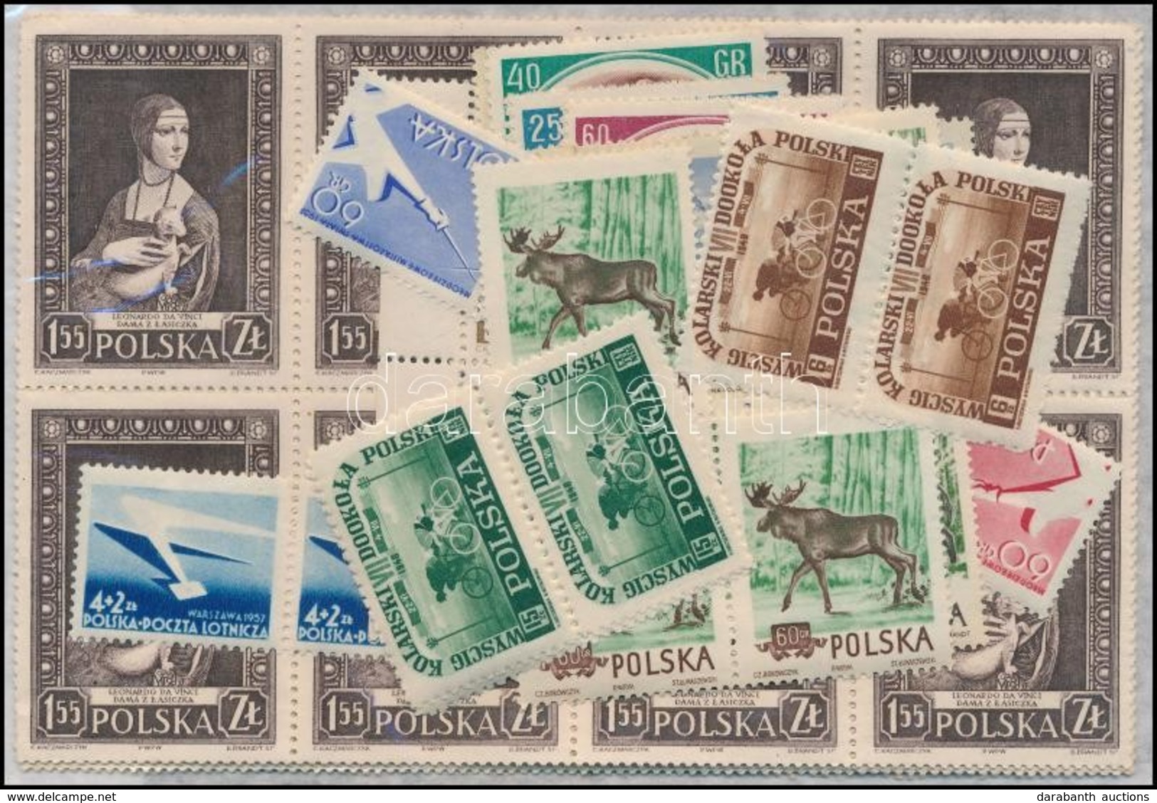 ** Lengyelország 1947-1956 Kb. 80 Db Postatiszta Bélyeg ömlesztve (min. Mi EUR 110,-) - Otros & Sin Clasificación
