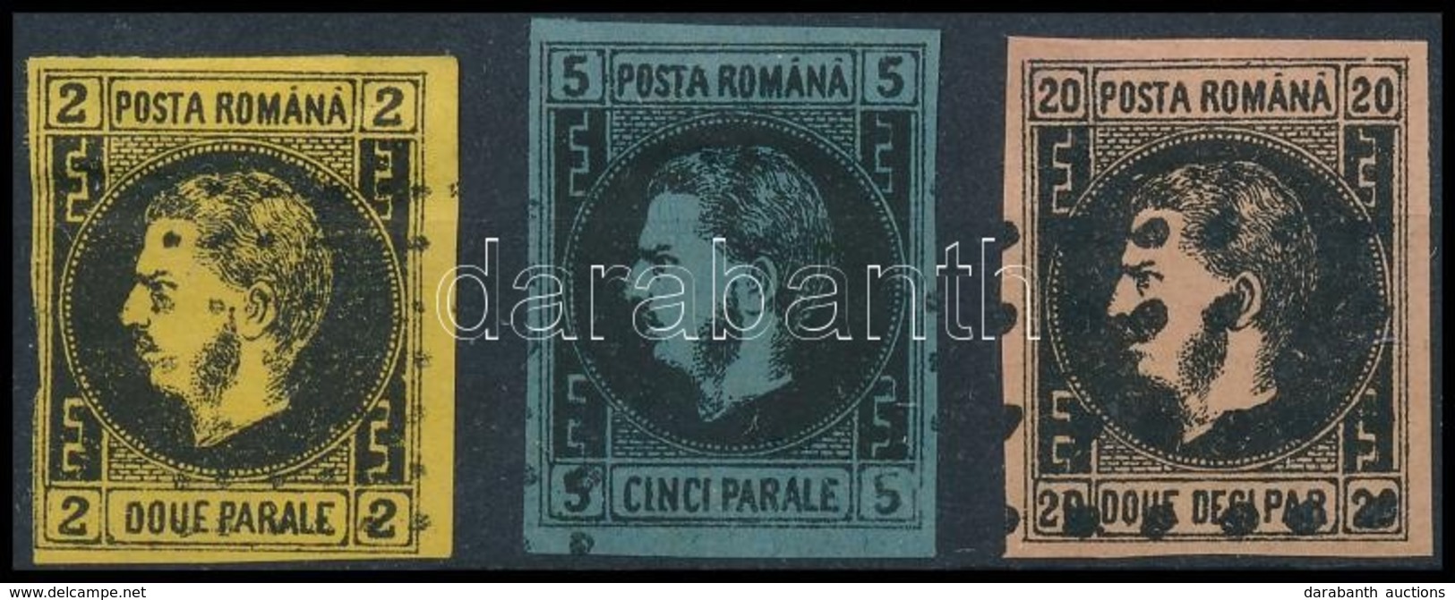 O Románia 1866 Teljes Sor Mi 14-16 (Mi EUR 795,-) újnyomatok / Reprints - Otros & Sin Clasificación