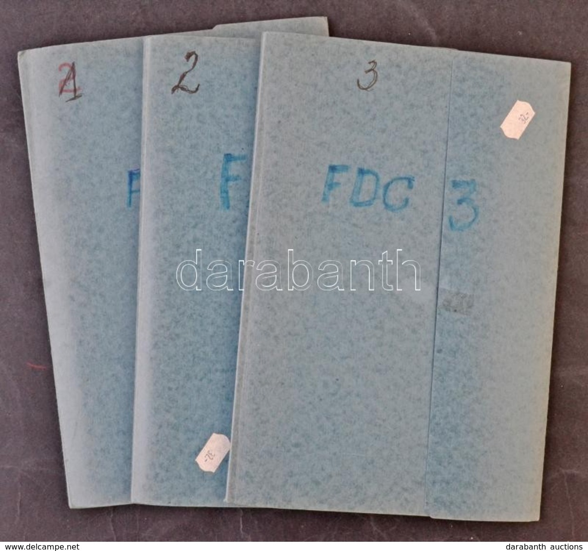 3 Db Használt  Közepes Méretű Pergamenes Blokk / FDC Berakó - Sonstige & Ohne Zuordnung