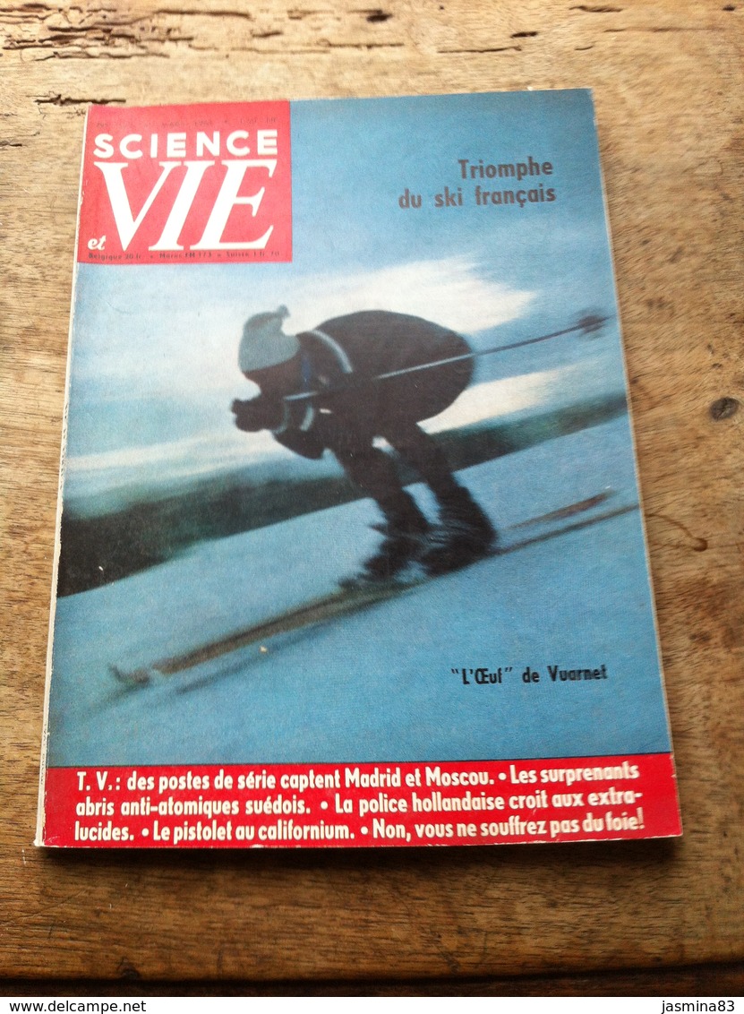 Science Et Vie De Mars 1961 - Scienze